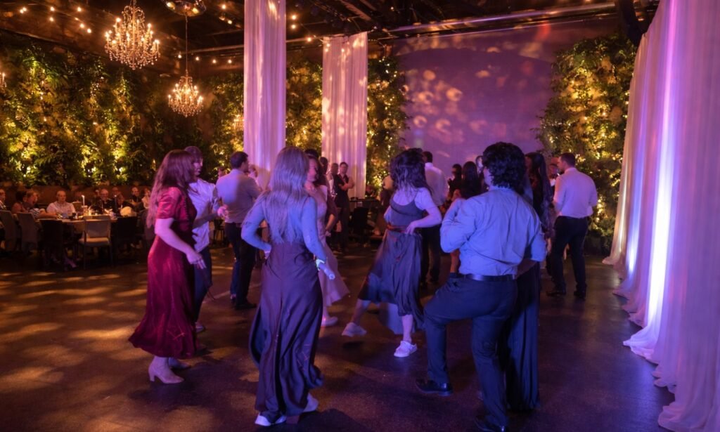 Corporate event DJ setup by DJ Spyder Beats in Indianapolis